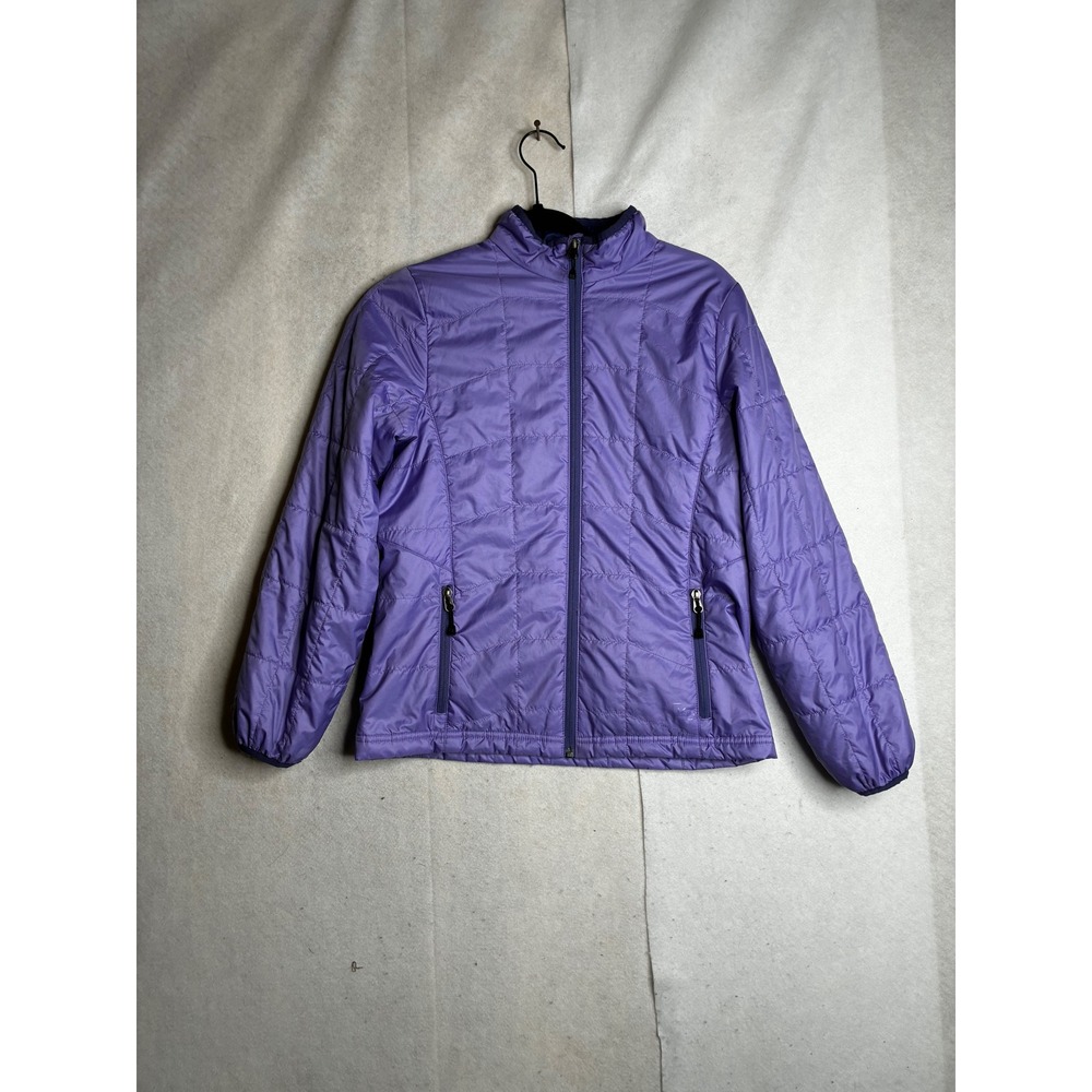 REI Girls Revelcloud Purple‎ Quilted Puffer Jacket Size L 14-16 Full Zip Outdoor
